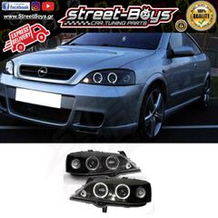 ΜΠΡΟΣΤΑ ΦΑΝΑΡΙΑ ΜΑΥΡΑ ANGEL EYES OPEL ASTRA G (1997-2004) | Street Boys - Car Tuning Shop |