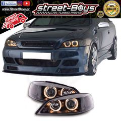 ΜΠΡΟΣΤΑ ΦΑΝΑΡΙΑ ΜΑΥΡΑ ANGEL EYES OPEL ASTRA G (1997-2004) | Street Boys - Car Tuning Shop |