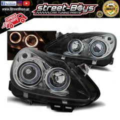 ΜΠΡΟΣΤΑ ΦΑΝΑΡΙΑ ΜΑΥΡΑ ANGEL EYES OPEL CORSA D (2006-2011) | Street Boys - Car Tuning Shop |