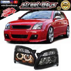 ΜΠΡΟΣΤΑ ΦΑΝΑΡΙΑ ΜΑΥΡΑ ANGEL EYES OPEL VECTRA C (2002-2005) | Street Boys - Car Tuning Shop |