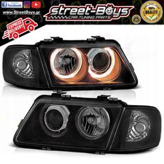 ΜΠΡΟΣΤΑ ΦΑΝΑΡΙΑ ΜΑΥΡΑ ANGEL EYES AUDI A3 8L (1996-2000) | Street Boys - Car Tuning Shop |