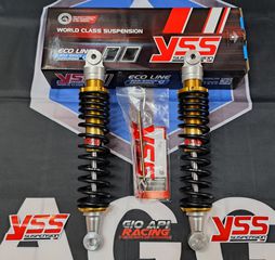 Αμορτισέρ Πίσω Σετ YSS 34cm Για Piaggio Beverly 125-200-250-300cc 2001-2020 Αζώτου-Λαδιού Ρυθμιζόμενα Καινούργια Γνησιά