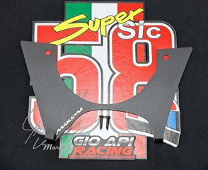 Γάντζος Διπλός Σετ Μεταλλικό Για Sym MaxSym 400i Με Logo Με βίδες Χρώματος Μαύρο Καινούργιο