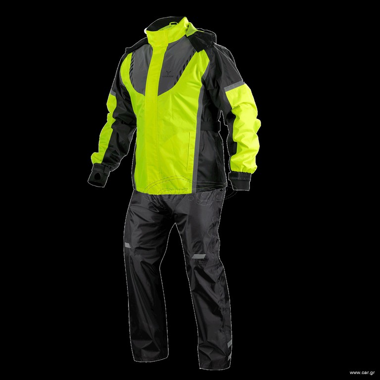Αδιάβροχο σετ Nordcode Rainsuit Wave fluo/μαύρο