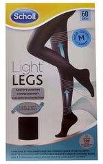 Scholl Light Legs Καλσόν Διαβαθμισμένης Συμπίεσης 60Den Μαύρο Χρώμα Medium Ανοικτά Δάκτυλα