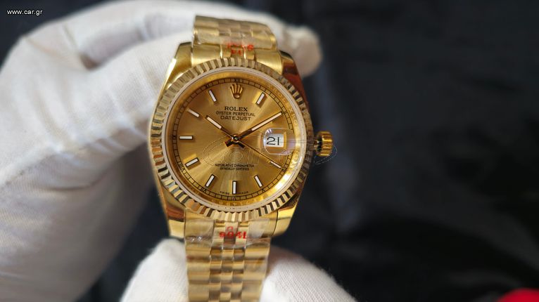 Rolex datejust 36 mm all gold  jubilee - Γυναικειο ρολοι χειρος κορυφαια replica 3Α.