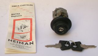 Μαγνητικός Διακόπτης Μίζας/Μηχανής - Simca Chrysler 1000/1100/1200 S/1301/1501 / Matra Bagheera - Neiman 014710