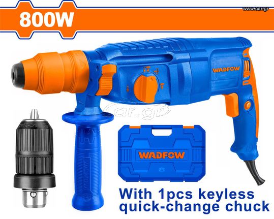 WADFOW ΠΙΣΤΟΛΕΤΟ ΠΕΡΙΣΤΡ. SDS-PLUS 800W ΜΕ ΤΑΧΥΤΣΟΚ (WRH1D26-2)