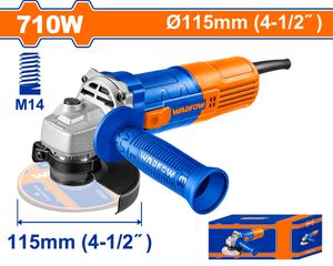 WADFOW ΓΩΝΙΑΚΟΣ ΤΡΟΧΟΣ 710W / 115mm (WAG15761)