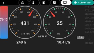 MARINE MOBILE DIGITAL GAUGES