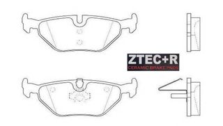 ZTEC+R Ceramic Τακάκια φρένων Πίσω BMW 3 (E36, E46) - Z3 - Z4 (E85, E86) - SAAB 9-5 (YS3E) - ROVER 75 (RJ)