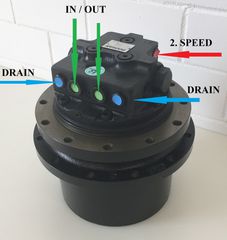 BOBCAT 6668730 FINAL DRIVE REDUCER WITH MOTOR FOR 337/341/435/E50/E55 EXCAVATOR -ΜΕΙΩΤΗΡΑΣ/ΑΝΤΛΙΑ ΓΚΡΟΥΠ ΓΙΑ BOBCAT 337/341/E45/E50/E55 ΕΚΣΚΑΦΕΑ