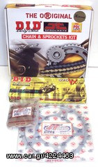 KIT ΓΡΑΝΑΖΟΑΛΛΥΣΙΔΑ ΓΙΑ SUZUKI XF-FREEWIND  -ΓΡΑΝΑΖΙΑ JT 43/15 - ΑΛΛΥΣΙΔΑ DID (525 VX  110L) ΜΑΥΡΗ X-RING