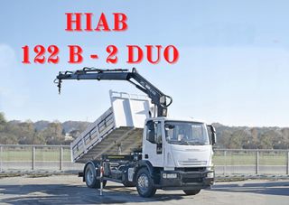 Ανατροπή Iveco 2010 Eurocargo 180E28 * HIAB 122 B-2 DUO *