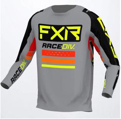 ΜΠΛΟΥΖΑ FXR-Clutch Pro MX Jersey Grey / Black / Hivis  -XL-
