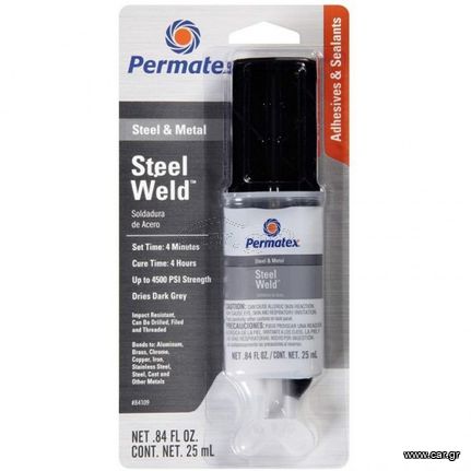 Εποξική κόλλα 2 συστατικών για μέταλλα 25ml Permatex 35242