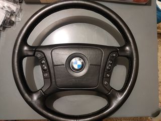 BMW E39 E38 Δερμάτινο τιμόνι κομπλέ με αερόσακο