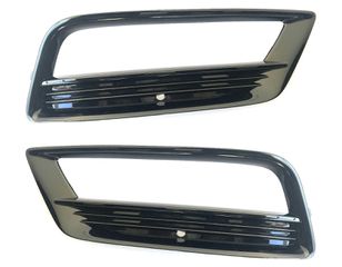 Side Grilles Front Bumper VW Golf VII 7 (2013-2017) R-Line Design Piano Black