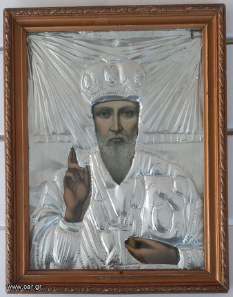 ΑΓΙΟΓΡΑΦΙΑ, ΑΓΙΟΣ ΣΠΥΡΙΔΩΝ, 23,5×30  ΣΥΝΤΗΡΗΜΕΝΗ,1925