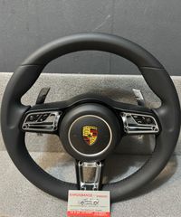 PORSCHE CAYENNE/ΒΟXSTER/CAYMAN 02-13 ΤΙΜΟΝΙ ΔΕΡΜΑΤΙΝΟ ΜΕ PADDLES NEW STYLE