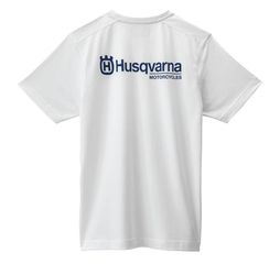 T-SHIRT HUSQVARNA BASIC LOGO WHITE-thumb-1