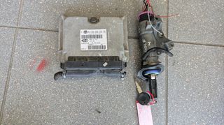 Εγκέφαλος κινητήρα με κλειδί και κεραία immobilser από VW Golf 4 '97-'03, μοτέρ AZD 1.6lt 105HP