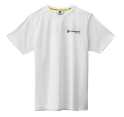 T-SHIRT HUSQVARNA BASIC LOGO WHITE