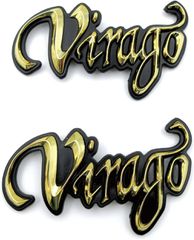 Yamaha  Virago XV125 XV250 XV400 XV500 XV535 XV750 XV1100 Καινούρια Ανάγλυφα Αυτοκόλλητα Εμβλήματα ντεπόζιτου