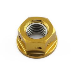 Pro-Bolt Παξιμάδι Διάτρητο Για Γρανάζια M10x(1.25mm) ΧρυσόLSPN10DG