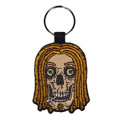 Μπρελόκ Κλειδιών Skull Rasta ΥφασμάτινοSK002