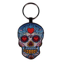 Μπρελόκ Κλειδιών Skull Love ΥφασμάτινοSK014