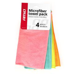 Πανιά Σετ Καθαρισμού Microfiber Amio 30X30cm 4τμχ01046/AM