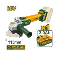 ΓΩΝΙΑΚΟΣ ΤΡΟΧΟΣ ΜΠΑΤΑΡΙΑΣ JADEVER 115mm 20V ME 1 ΜΠΑΤΑΡΙΑ 3ΑΗ + ΦΟΡΤΙΣΤΗΣ ((JDLBP530)