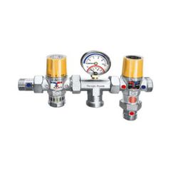 ΘΕΡΜΟΣΤΑΤΙΚΟ ΣΥΓΚΡΟΤΗΜΑ SOLAR KIT BRASS FORM (4560) ΜΑΖΙ ΜΕ ΘΕΡΜΟΜΑΝΟΜΕΤΡΟ