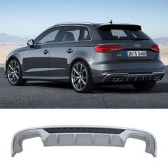 Diffuser Διαχύτης Προφυλακτήρα S3 Look για Audi A3 8V 2016-2019