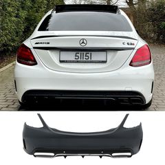 Πίσω Προφυλακτήρας C63 AMG Facelift Look για Mercedes C-Class W205 2014-2020-thumb-1