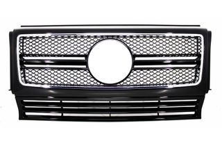 Μπροστινή Μάσκα για MERCEDES W463 G-Class (90-12) G65 Design Piano Black Chrome Frame