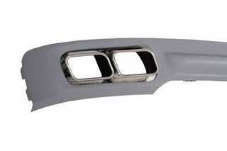 Πίσω Diffuser & Exhaust Muffler Tips Tailpipe Package για BMW F01 (2008-up) 7 Series 760i Quad Design-thumb-1