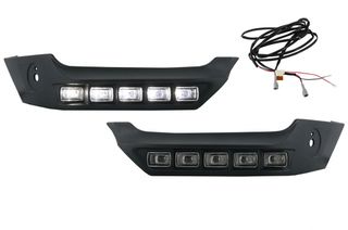 Μπροστινός Προφυλακτήρας Spoiler LED DRL Extension για Mercedes G-Class W463 (1989-up)-thumb-1