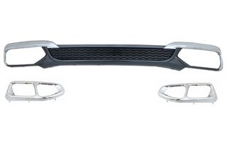 Πίσω Προφυλακτήρας Spoiler Διαχύτης Diffuser Double Outlet για BMW 7 Series G11 G12 (2015-2019) Facelift M760Li Design
