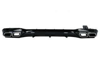 Πίσω Προφυλακτήρας Air Diffuser με Exhaust Muffler Tips Chrome για Mercedes E-Class W213 (2016-up) E63 Design