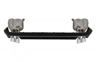 Πίσω Προφυλακτήρας Diffuser Διαχύτης με Exhaust Muffler Tips για AUDI A8 D4 Facelift (2015-2017) S8 Design
