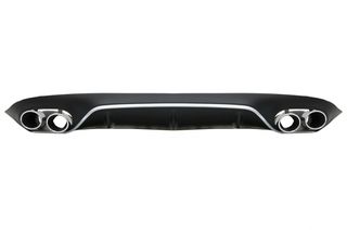 Πίσω Diffuser & Exhaust Tips για Mercedes E-Class C238 A238 AMG Sport Line Coupe Cabrio (2016+) E53 Design Silver Edition-thumb-1