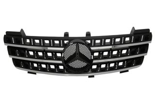Μπροστινή Μάσκα για Mercedes ML W164 (2005-2008) Black Chrome