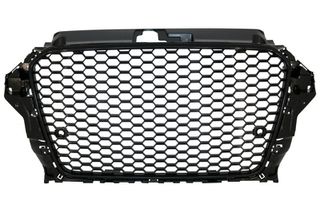 Badgeless Μπροστινή Μάσκα για AUDI A3 8V (2012-2016) RS3 Design Piano Black