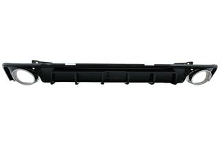 Πίσω Προφυλακτήρας Διαχύτης Diffuser & Exhaust Tips για Audi A6 C8 4K Avant Sedan (2018-up) RS6 Design Piano Black