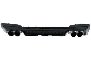Πίσω Προφυλακτήρας Διαχύτης Diffuser Double Outlet με Exhaust Tips για BMW X3 G01 (2018-up) M Design Piano Black