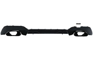Πίσω Προφυλακτήρας Διαχύτης Diffuser με Exhaust Tips για BMW 3 Series G20 G28 Sedan G21 Touring (2019-up) M340i M Look Black