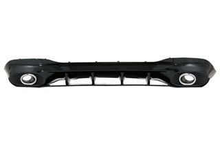 Πίσω Diffuser και Exhaust Tips Silver για Mercedes CLA X118 Shooting Brake C118 Coupe Sport Line (2019-up) CLA35 Design
