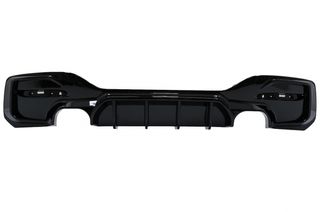 Πίσω Προφυλακτήρας Spoiler Διαχύτης Diffuser Double Outlet για BMW 1 Series F20 F21 LCI (2015-2019) Piano Black
